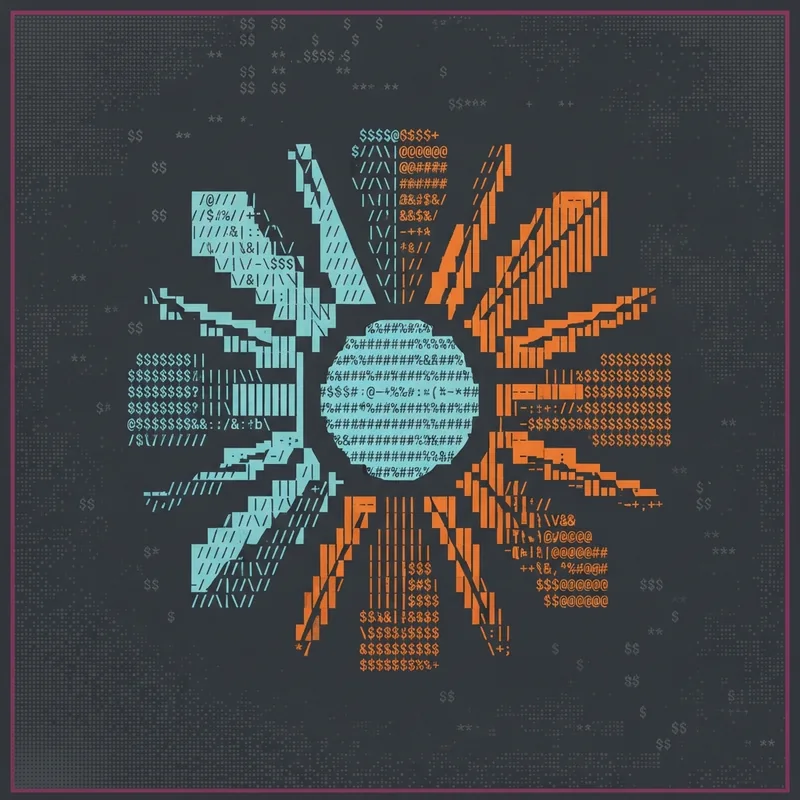 Example of ASCII Art graphic design: Digital, Typography-led, Nostalgic