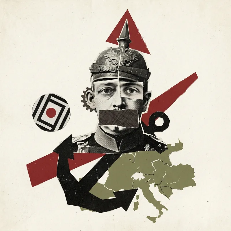Example of Dada / Photomontage graphic design: Collage, Rebellious, High contrast