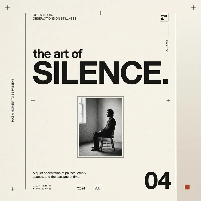Example of Minimalism graphic design: Minimal, Restrained, Muted