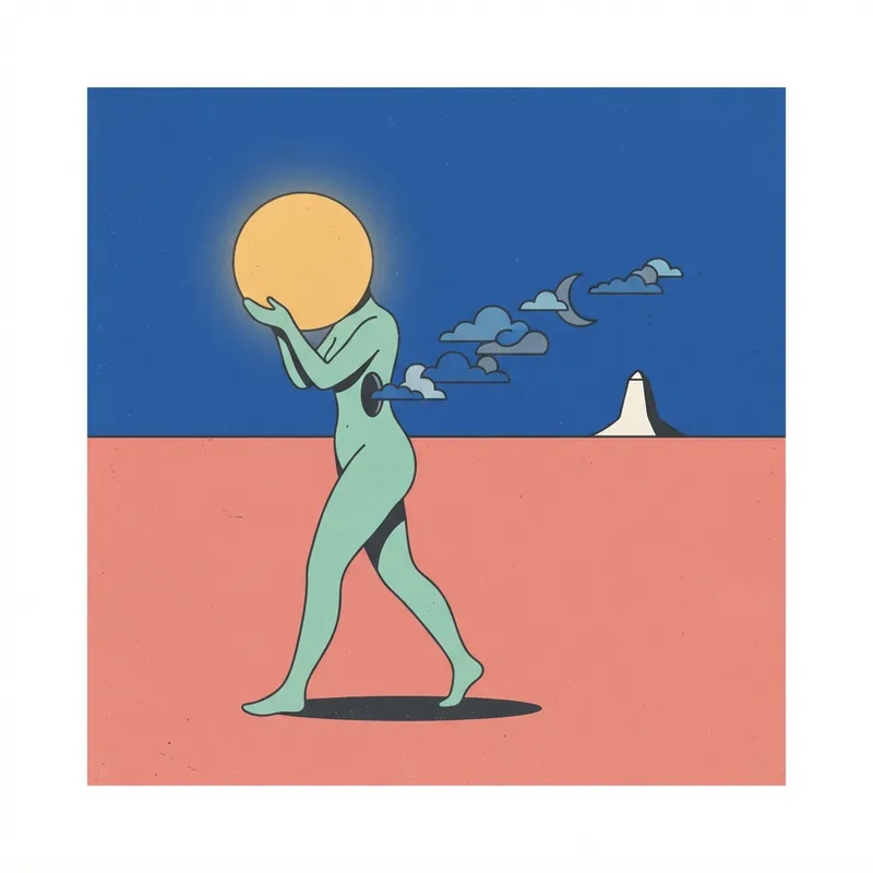 Example of Surrealism graphic design: Dreamlike, Painterly, Narrative
